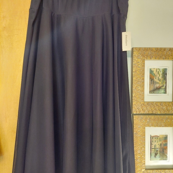 Dress Barn Dresses & Skirts - 🆕️ Black chiffon flowy skirt with lining, elastic waist size 18W